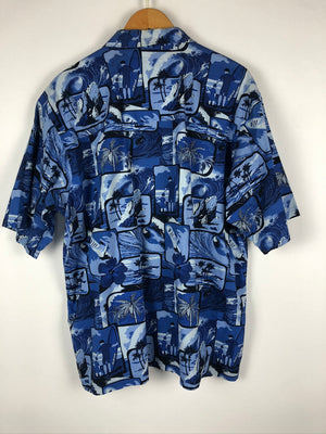 Vintage Crazy Pattern Hemd (L)