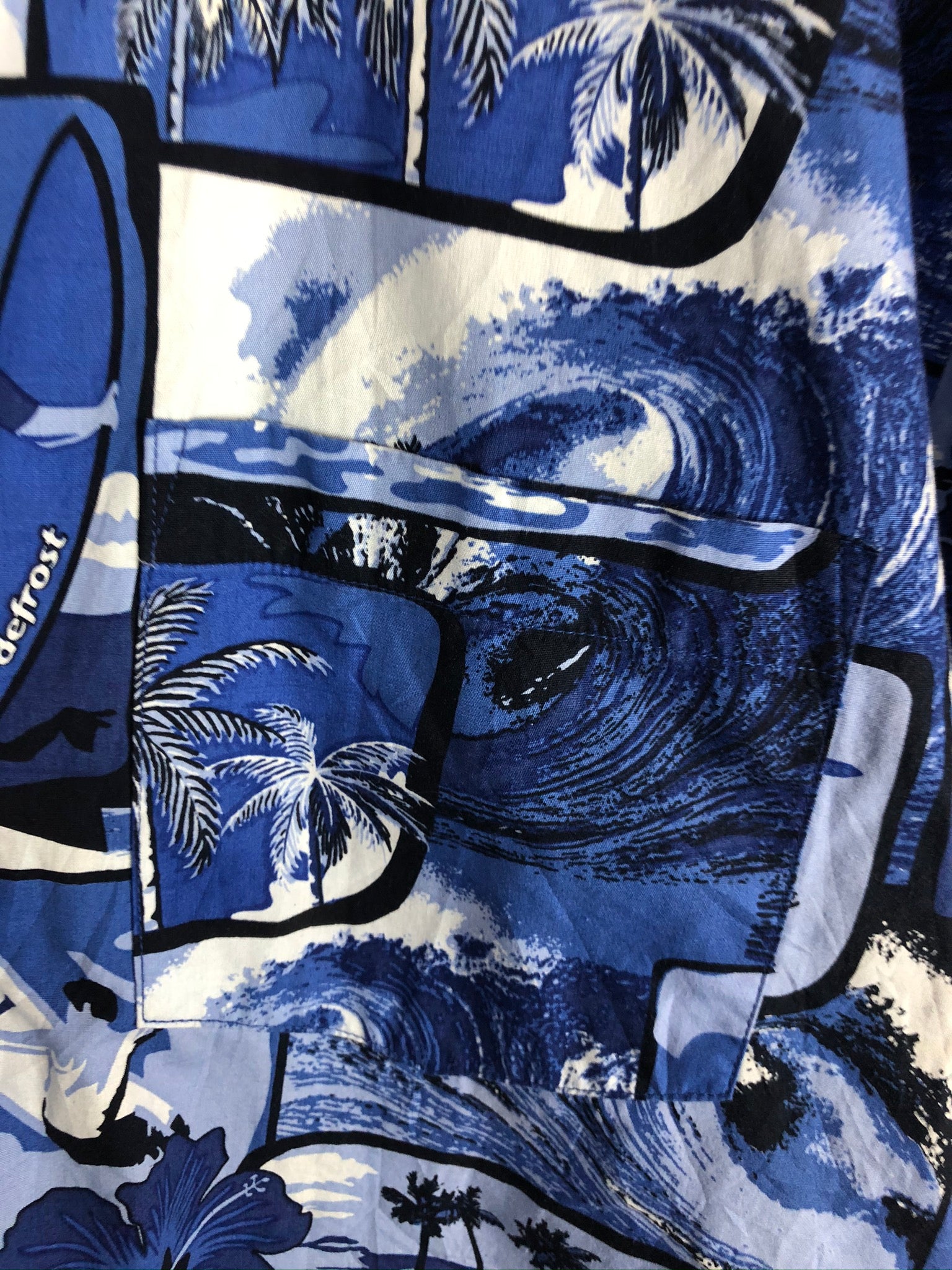 Vintage Crazy Pattern Hemd (L)