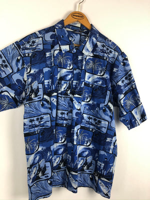 Vintage Crazy Pattern Hemd (L)