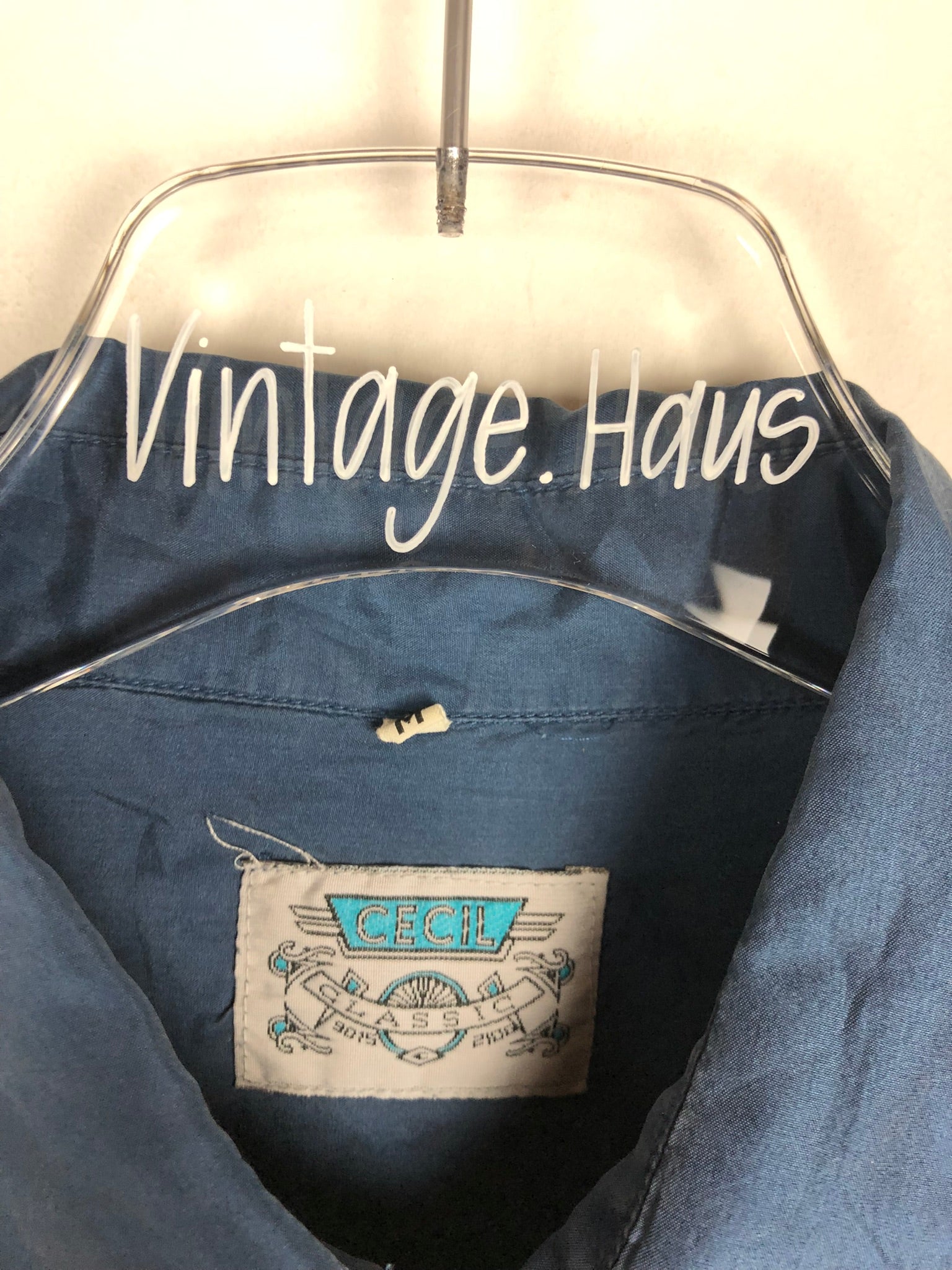 Vintage Seiden Hemd (S)