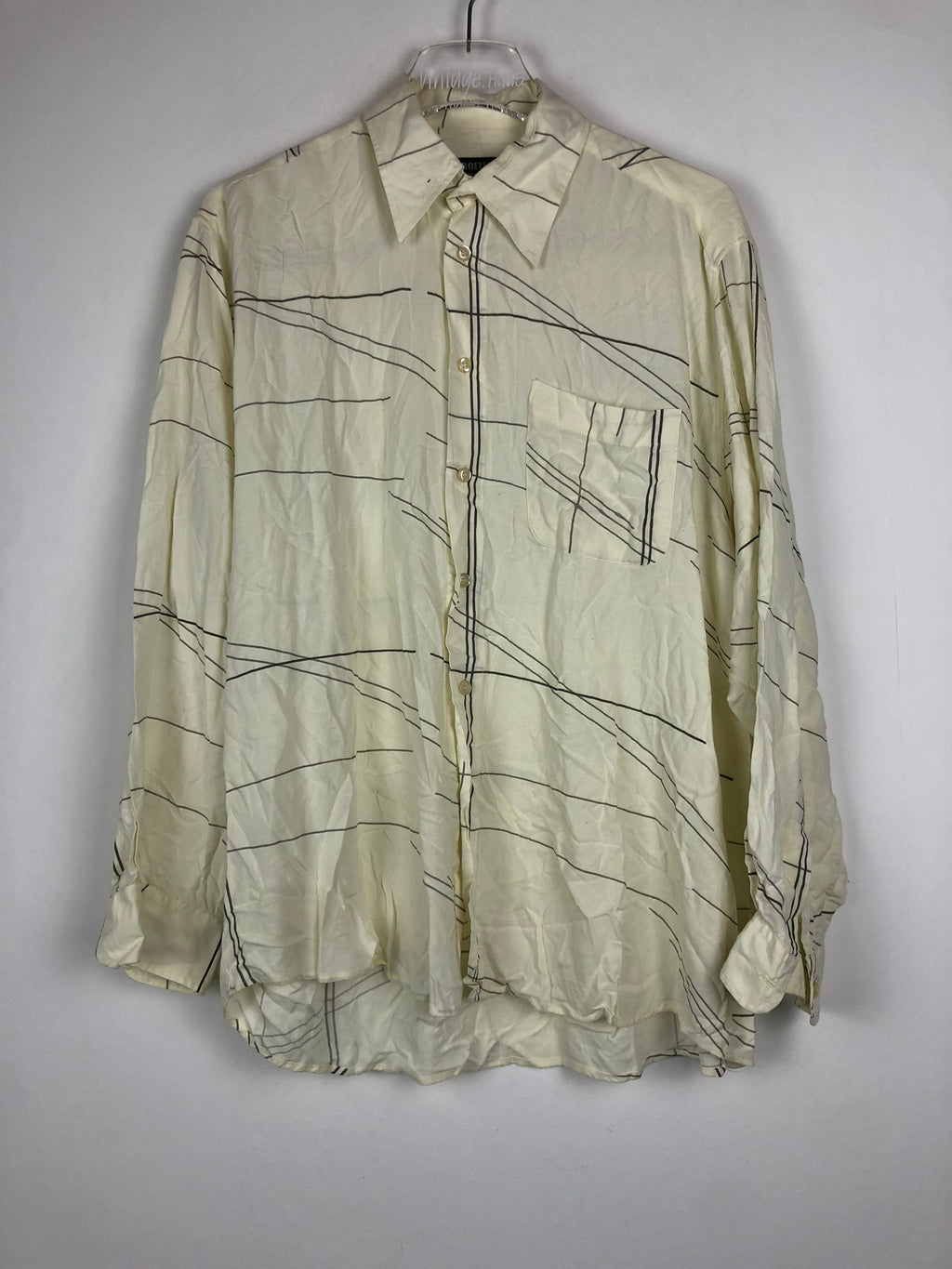 Vintage Crazy Pattern Hemd (L)
