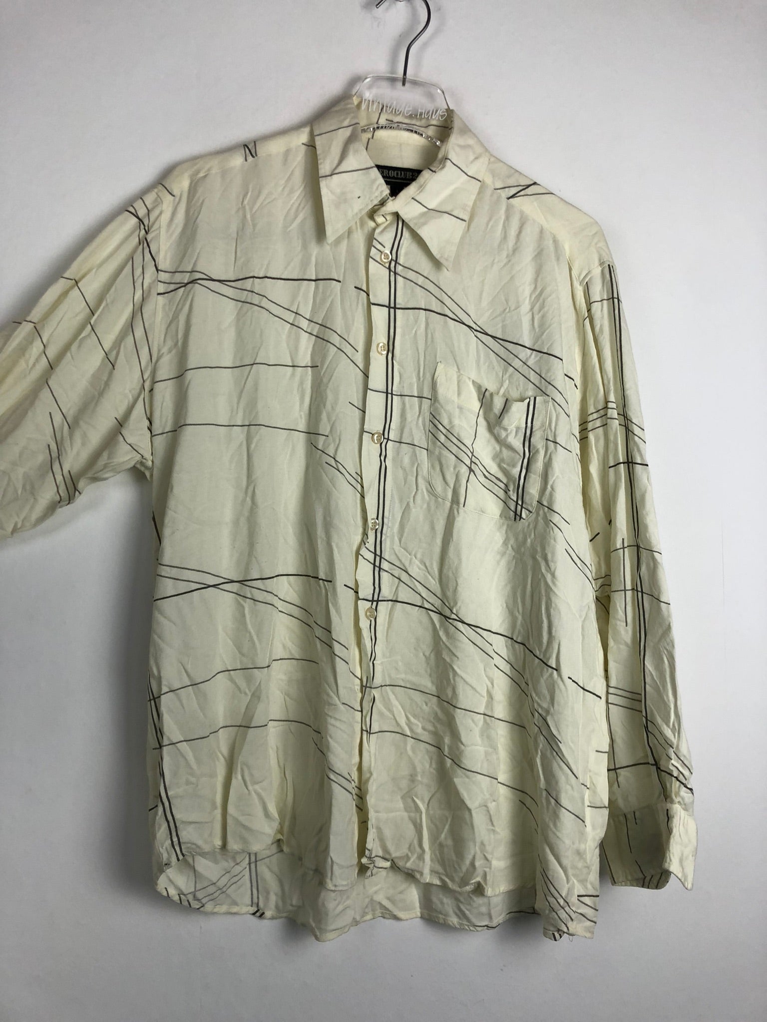 Vintage Crazy Pattern Hemd (L)