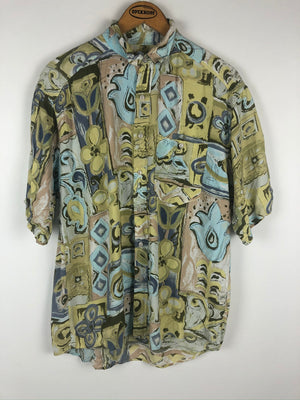 Vintage Crazy Pattern Hemd (S-M)