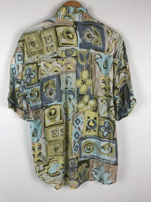 Vintage Crazy Pattern Hemd (S-M)