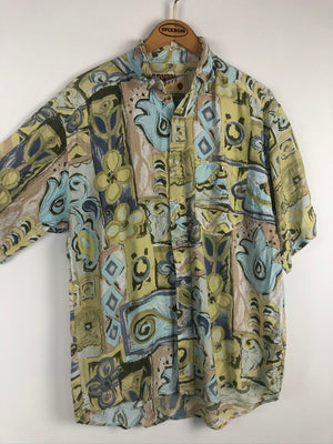 Vintage Crazy Pattern Hemd (S-M)