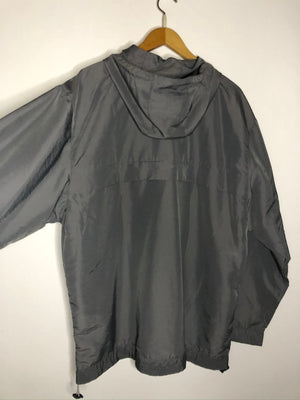 Vintage Grauer Adidas Windbreaker (L-XL)
