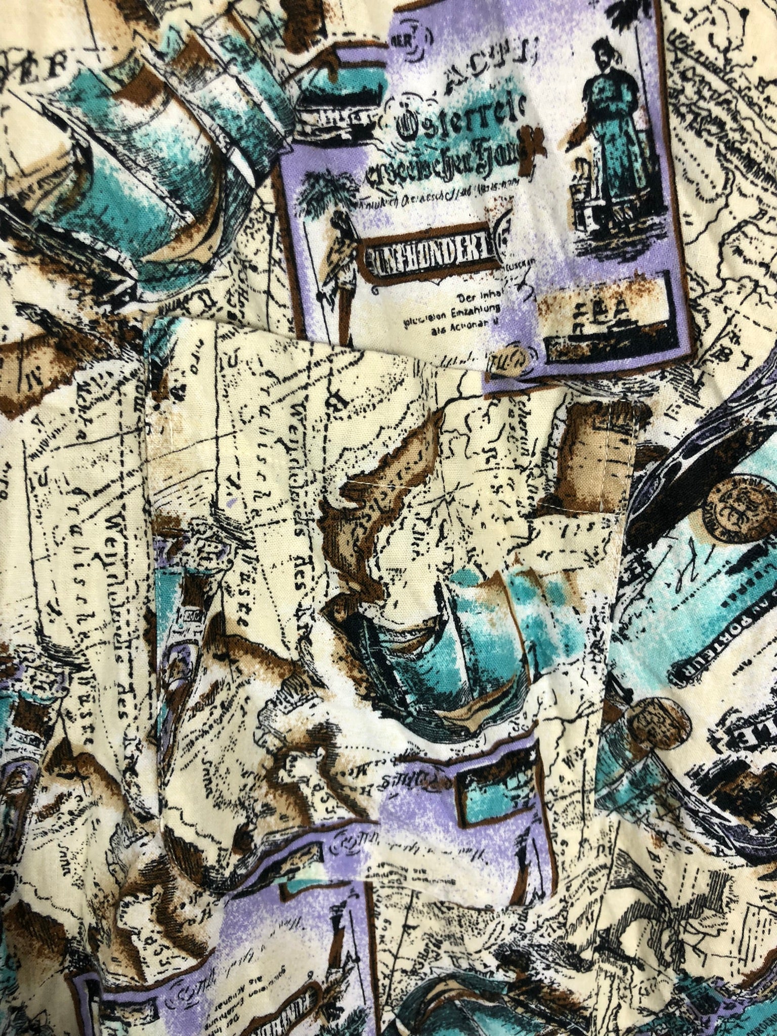 Vintage Crazy Pattern Hemd (M)