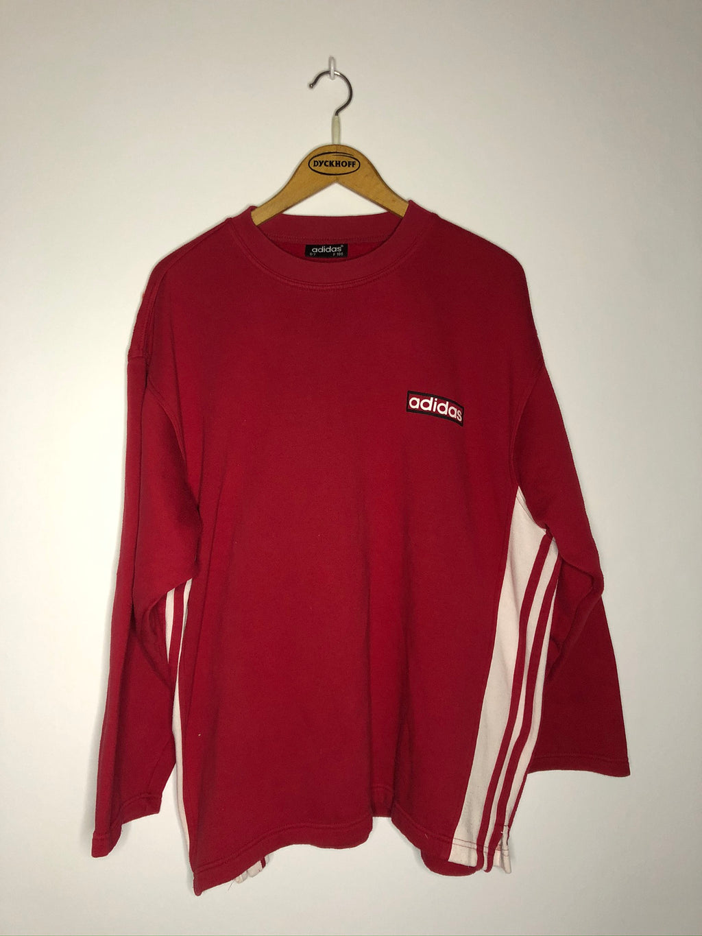 Vintage Adidas 3 Stripes Pullover (XL)