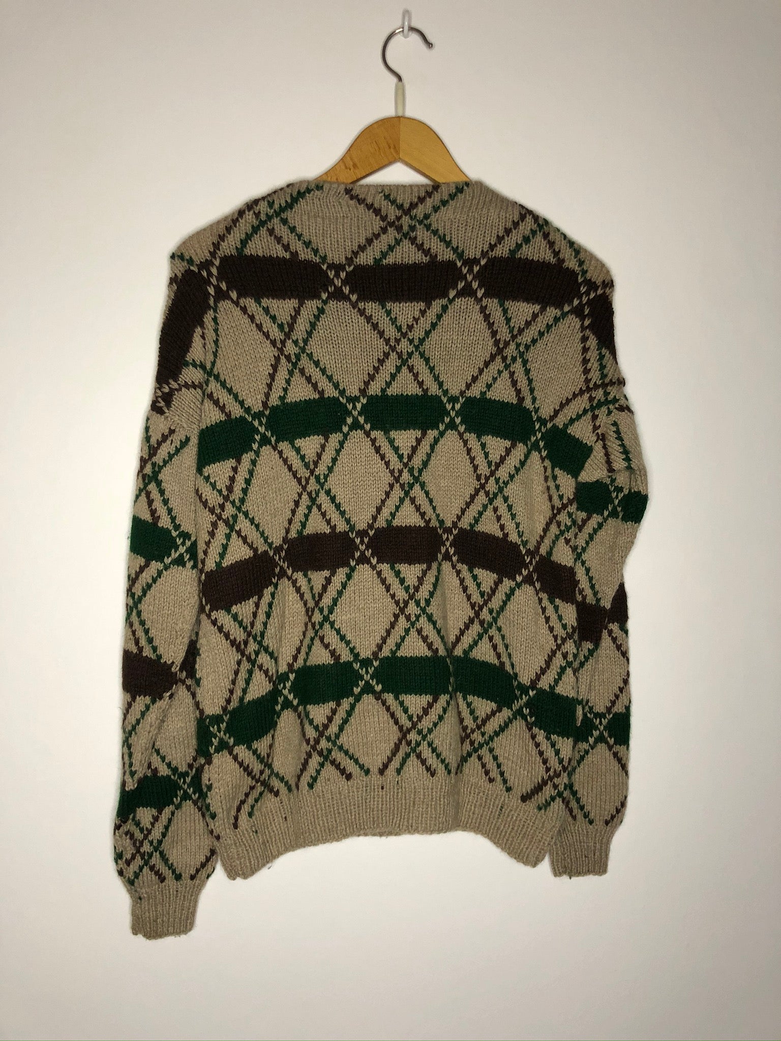 Vintage Pullover mit tollem Muster (S)
