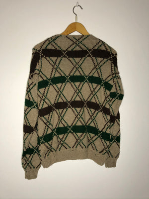 Vintage Pullover mit tollem Muster (S)