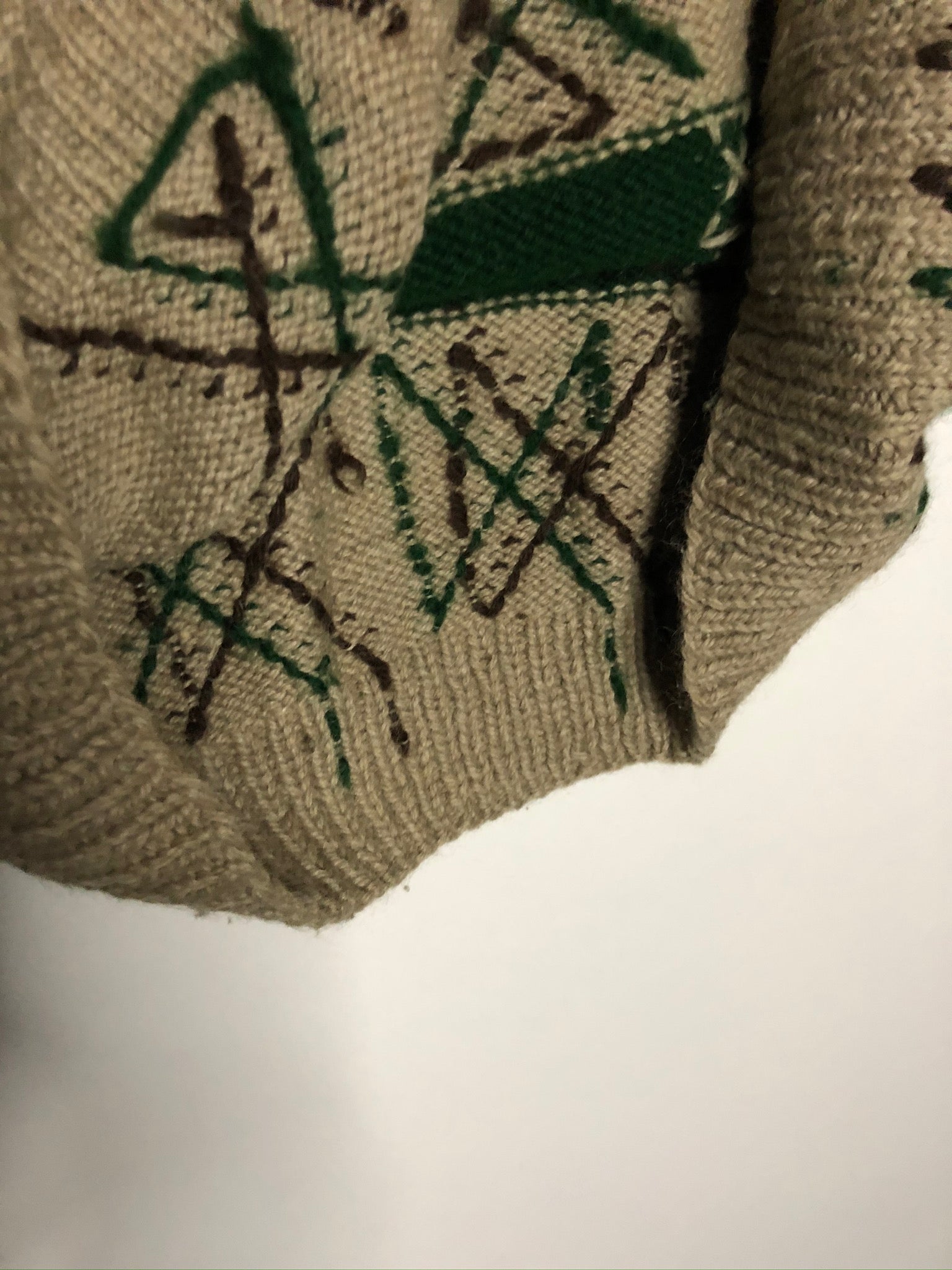 Vintage Pullover mit tollem Muster (S)