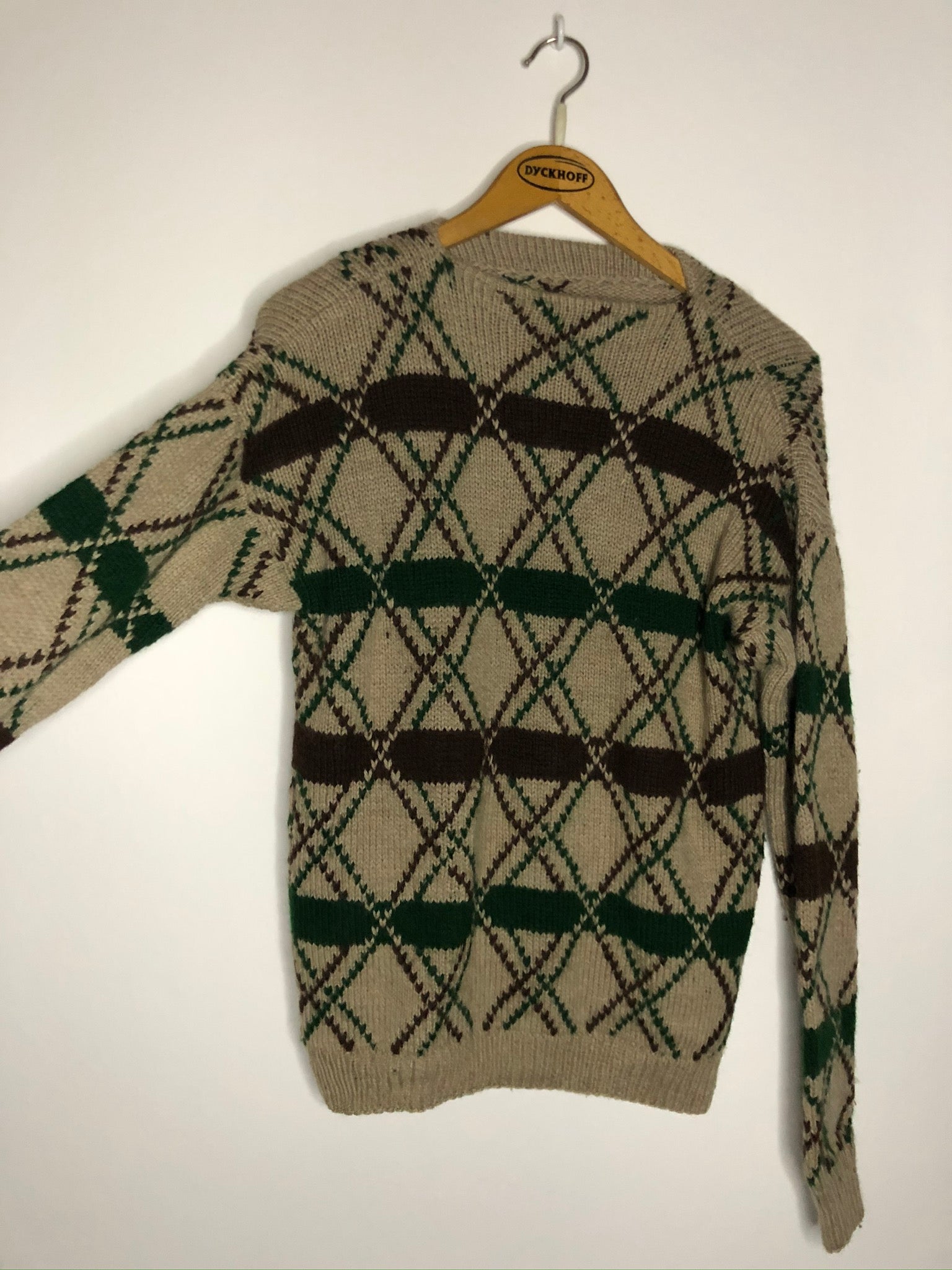 Vintage Pullover mit tollem Muster (S)