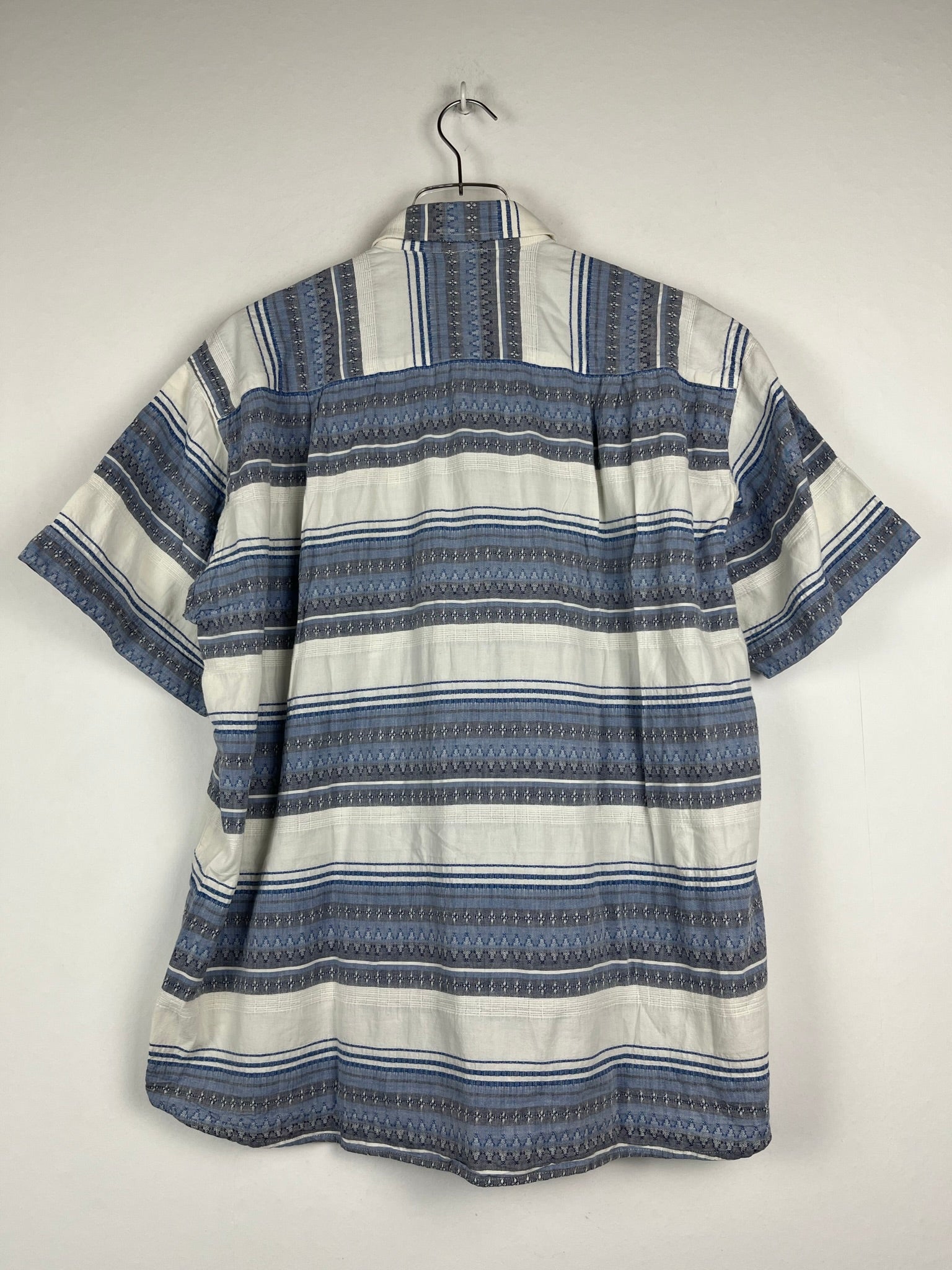 Vintage Crazy Pattern Baumwoll Hemd (L)
