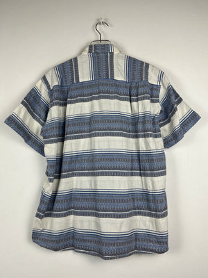 Vintage Crazy Pattern Baumwoll Hemd (L)