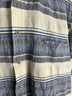 Vintage Crazy Pattern Baumwoll Hemd (L)