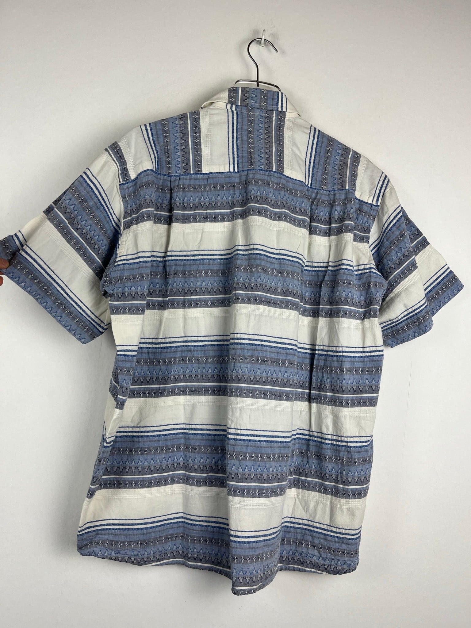 Vintage Crazy Pattern Baumwoll Hemd (L)
