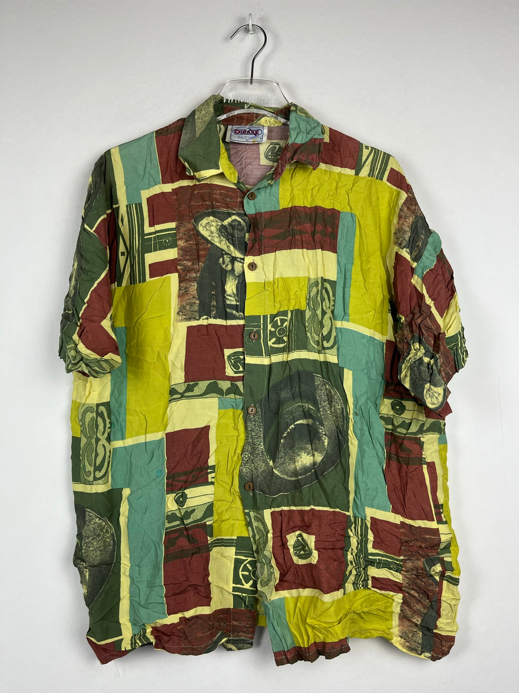Vintage Crazy Pattern Hemd (M)