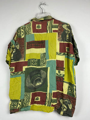 Vintage Crazy Pattern Hemd (M)