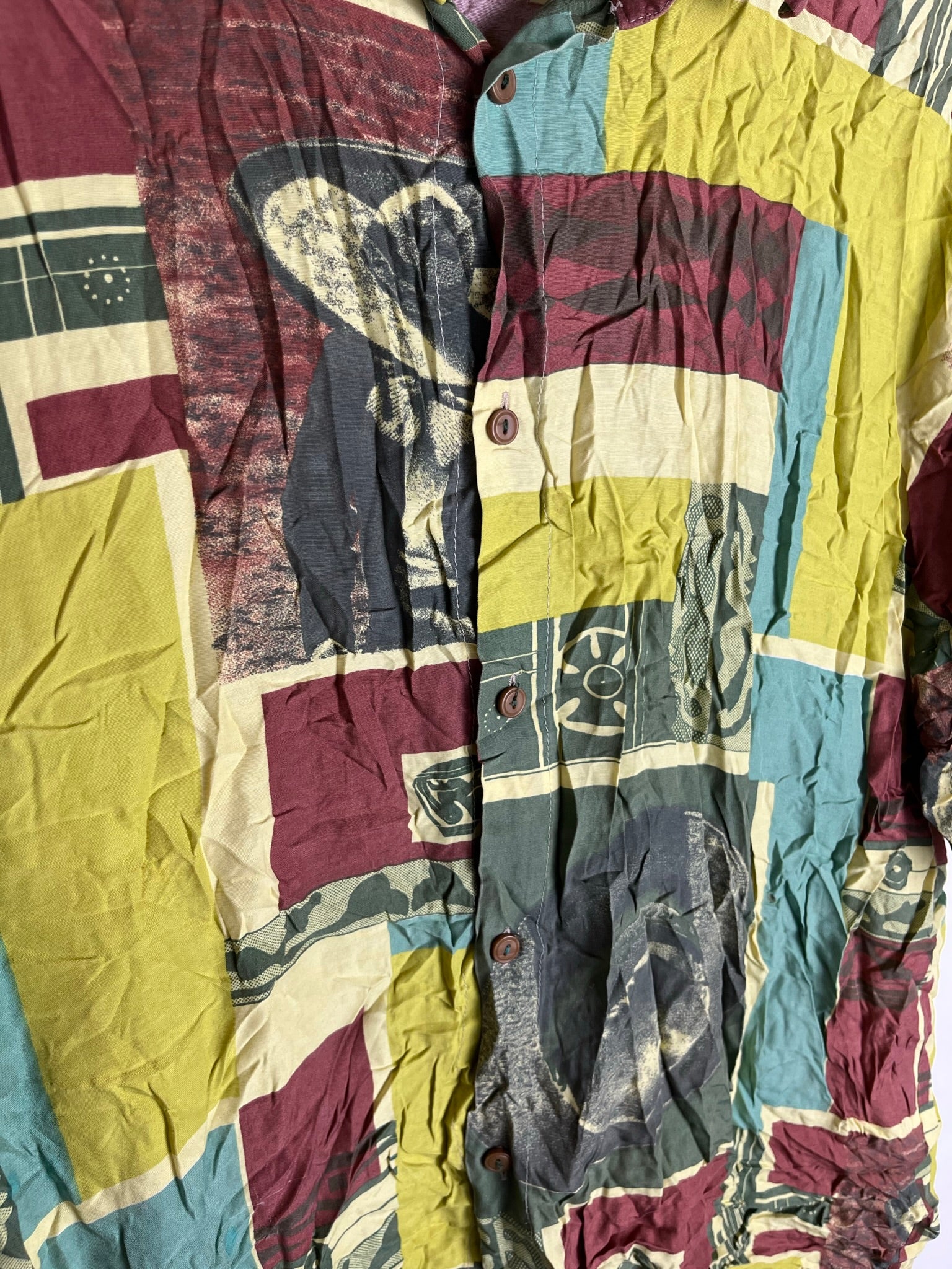 Vintage Crazy Pattern Hemd (M)
