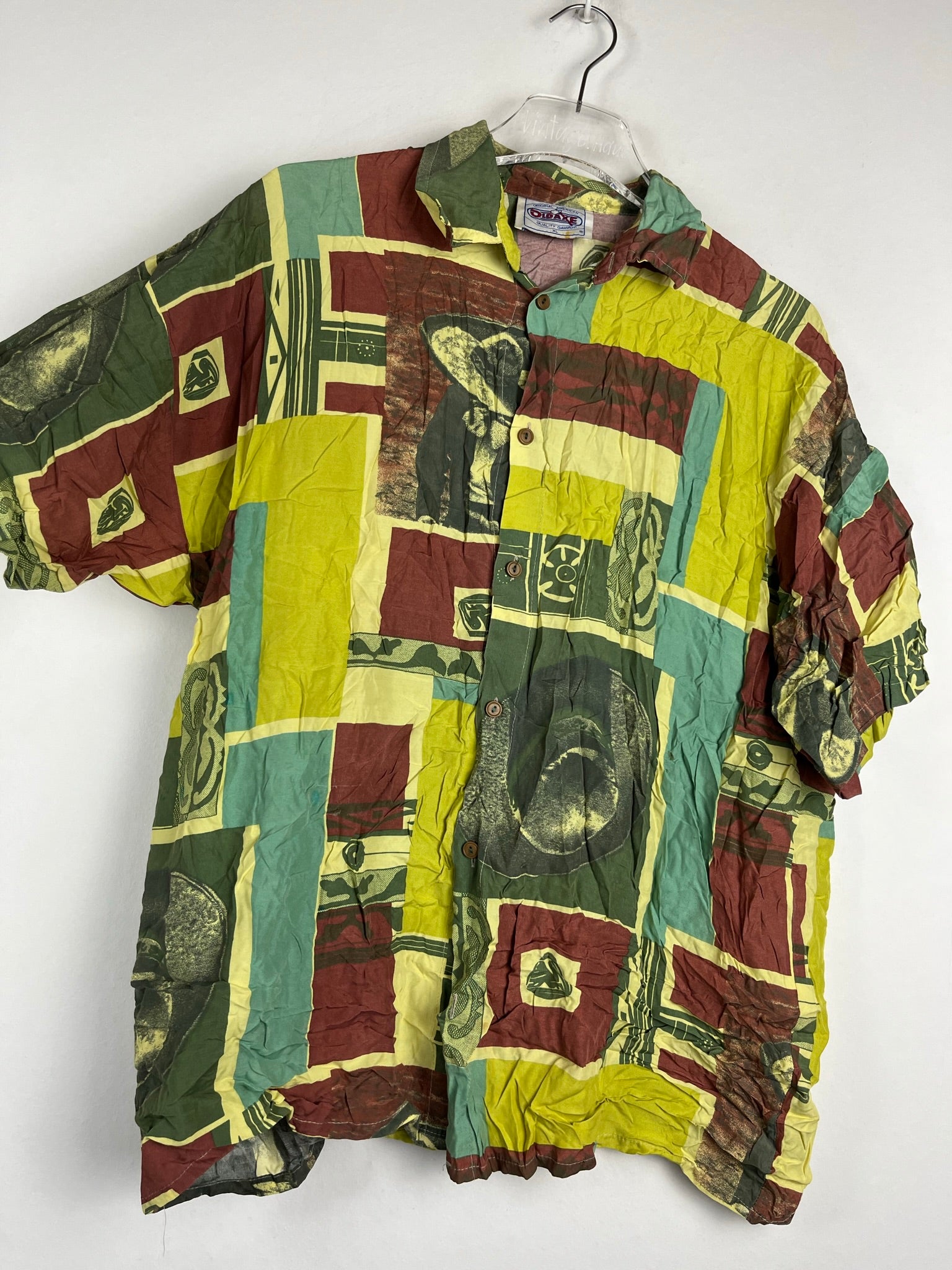 Vintage Crazy Pattern Hemd (M)