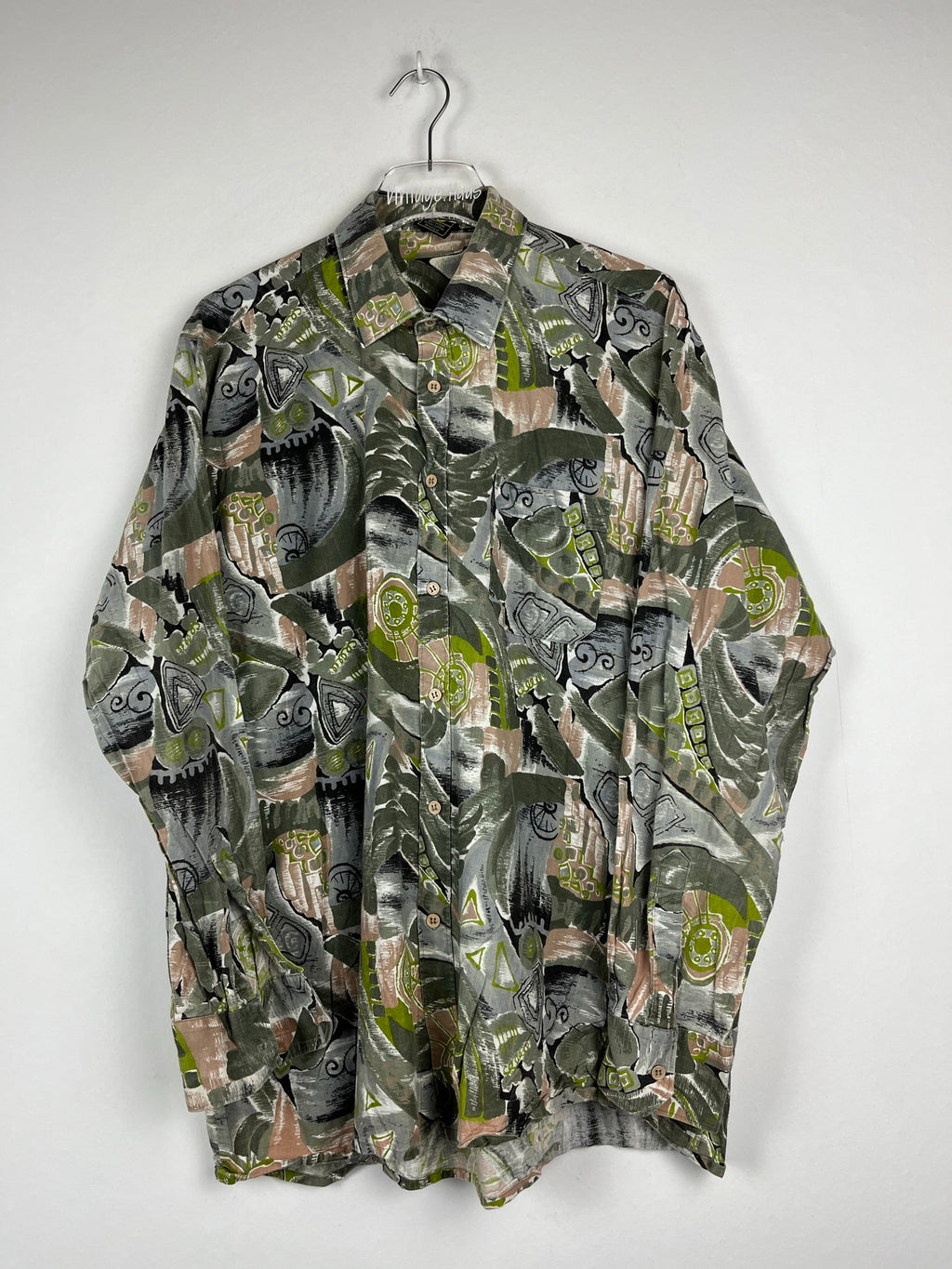 Vintage Crazy Pattern Hemd (L)