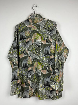 Vintage Crazy Pattern Hemd (L)