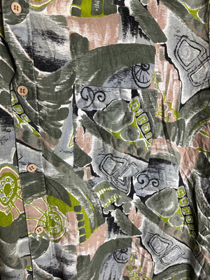 Vintage Crazy Pattern Hemd (L)
