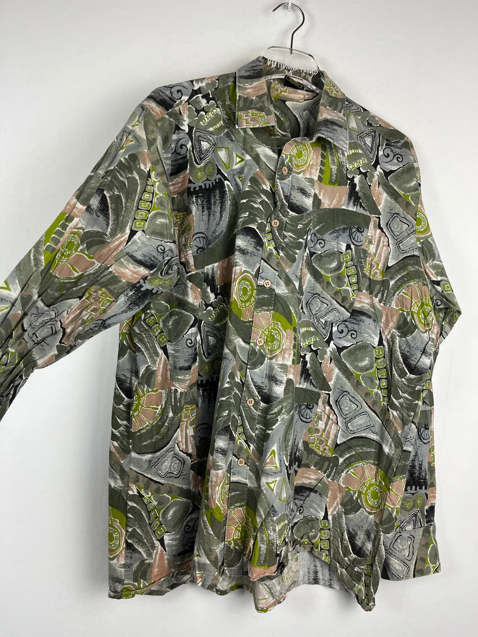 Vintage Crazy Pattern Hemd (L)