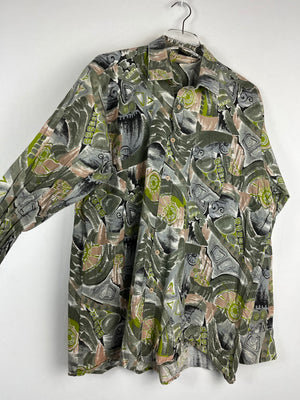 Vintage Crazy Pattern Hemd (L)
