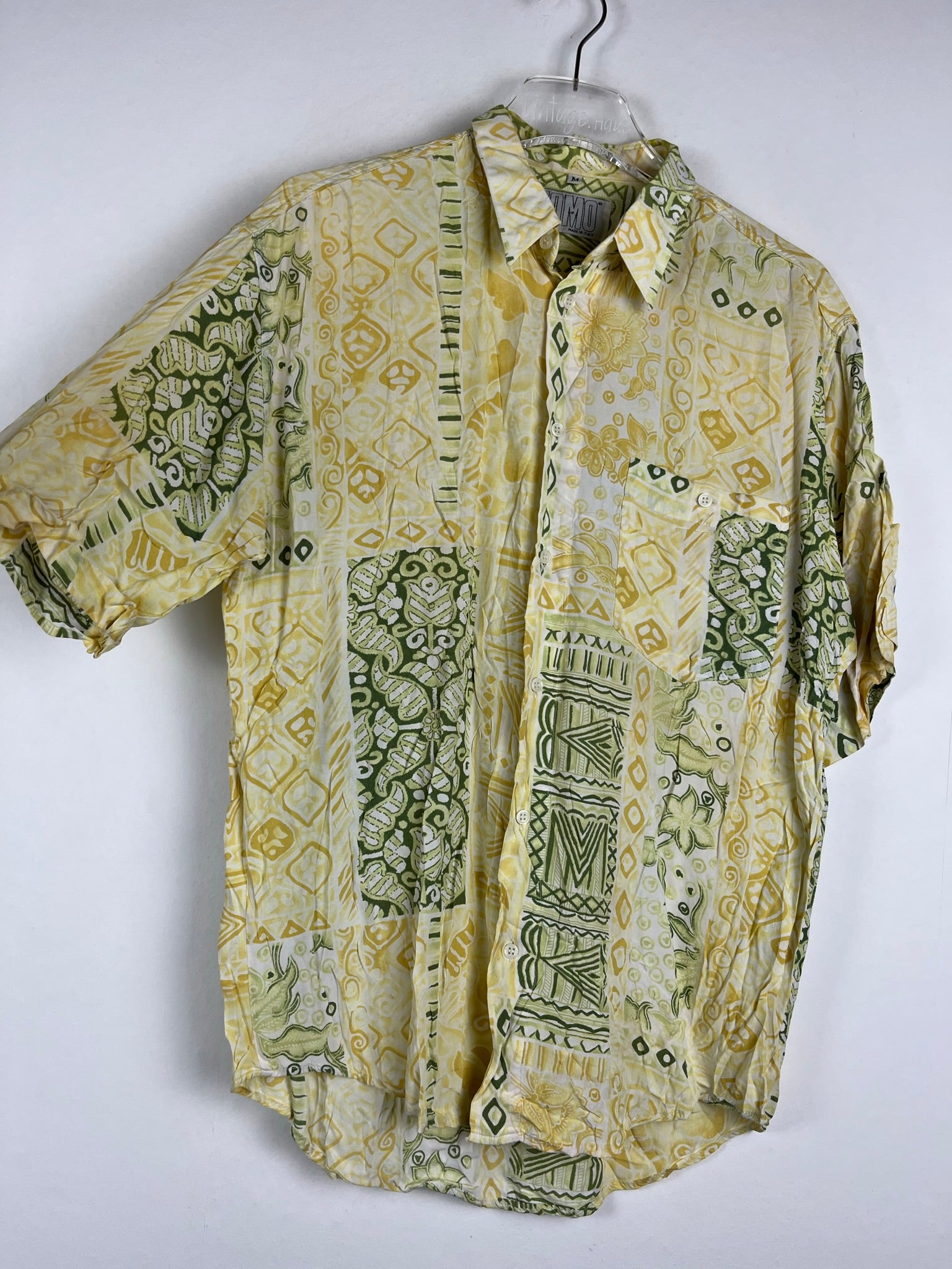 Vintage Crazy Pattern Hemd (S)