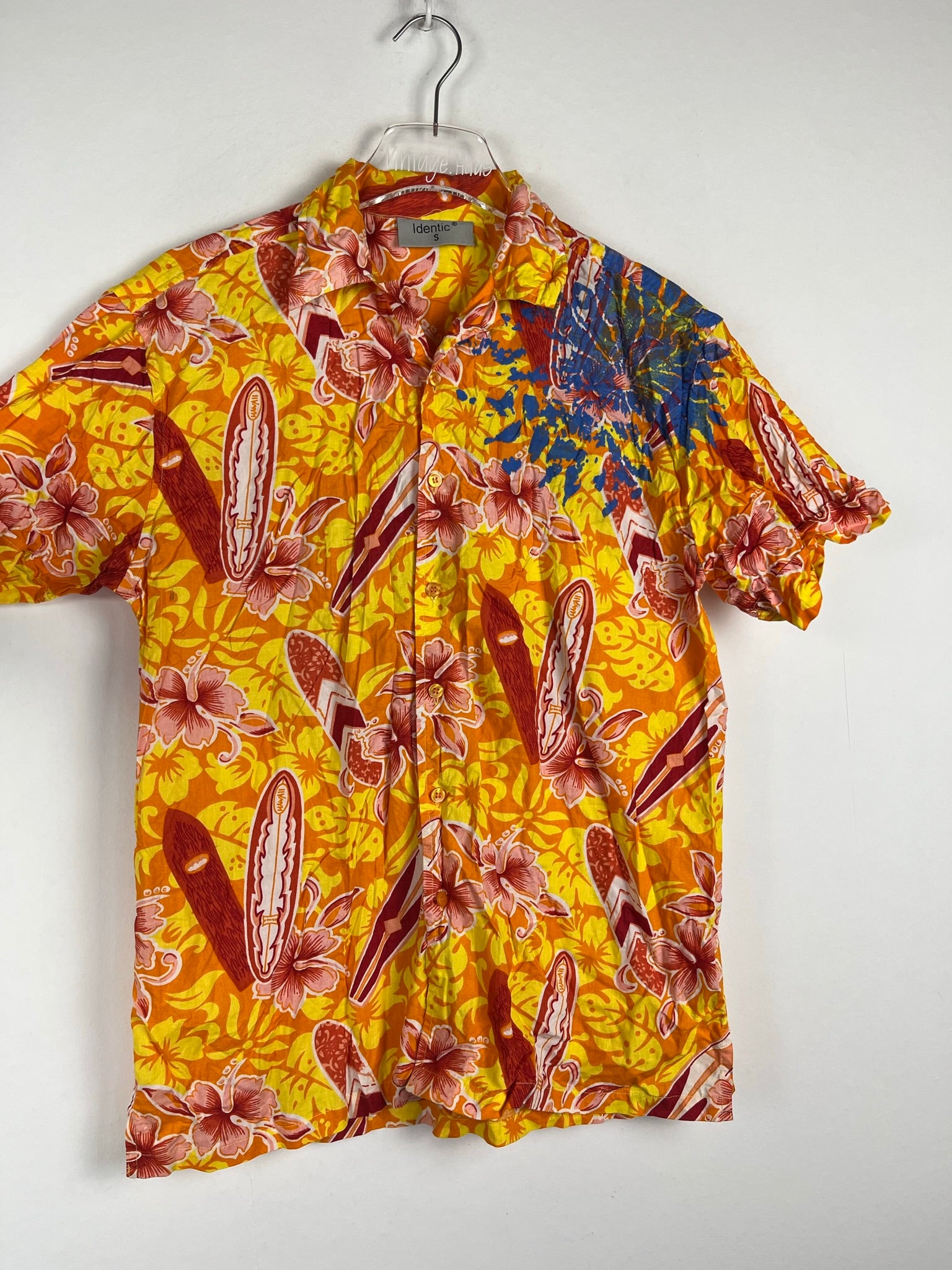 Vintage Crazy Pattern Hemd (S)