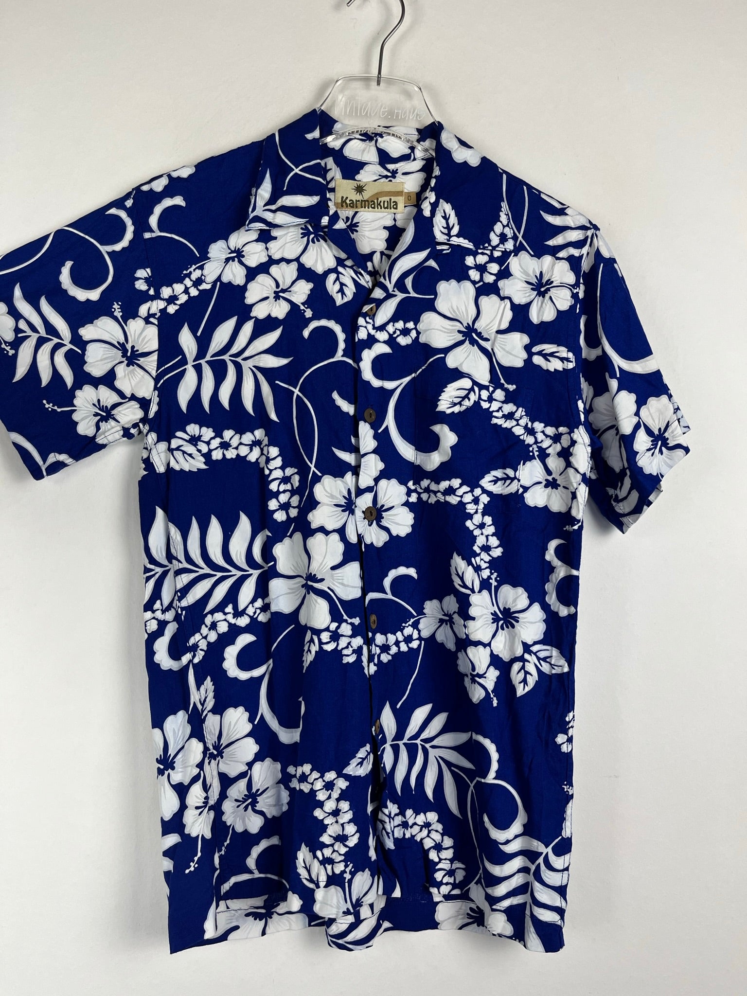 Vintage Crazy Pattern Hemd (XS)