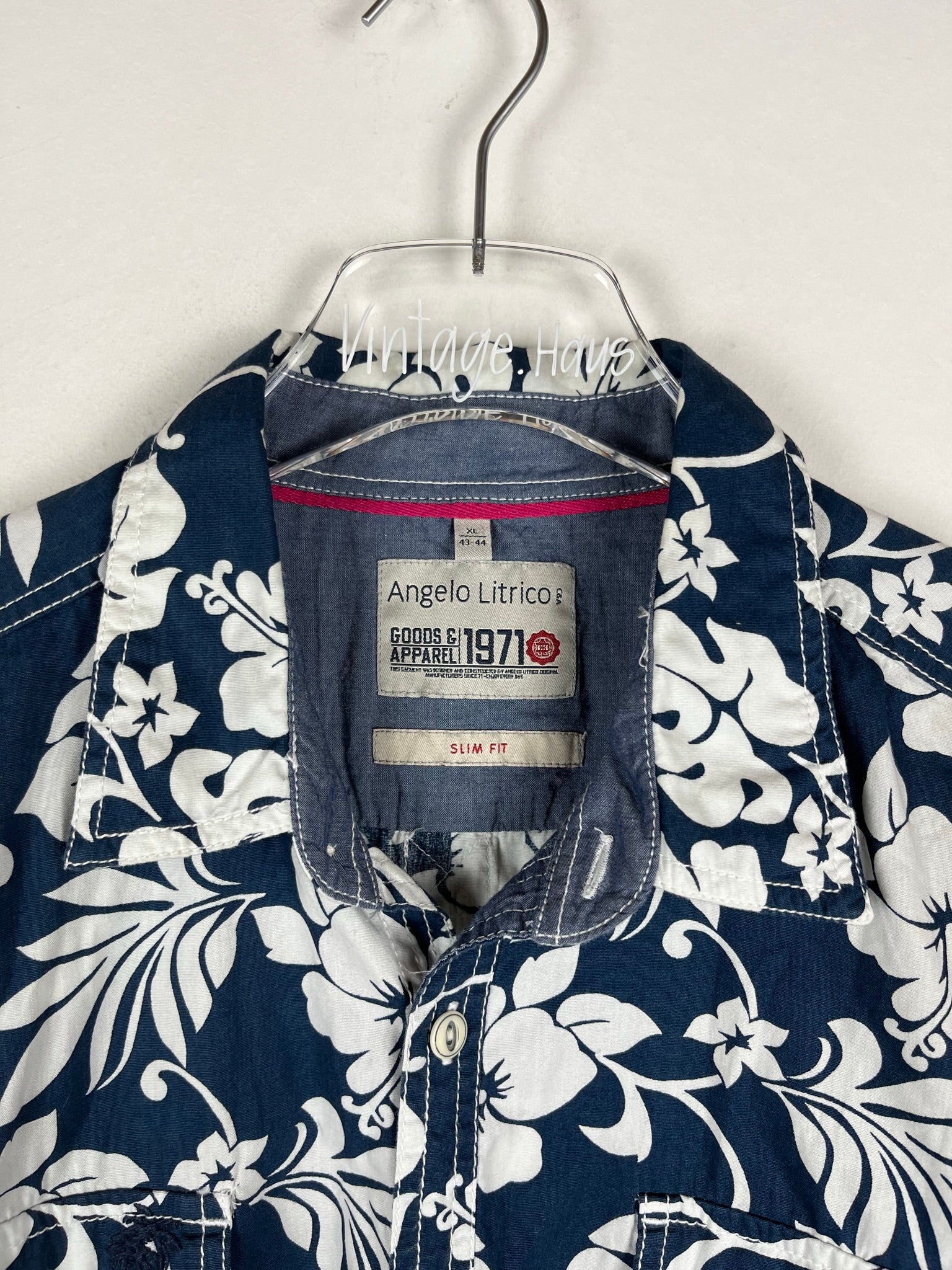 Vintage Crazy Pattern Hemd (S)
