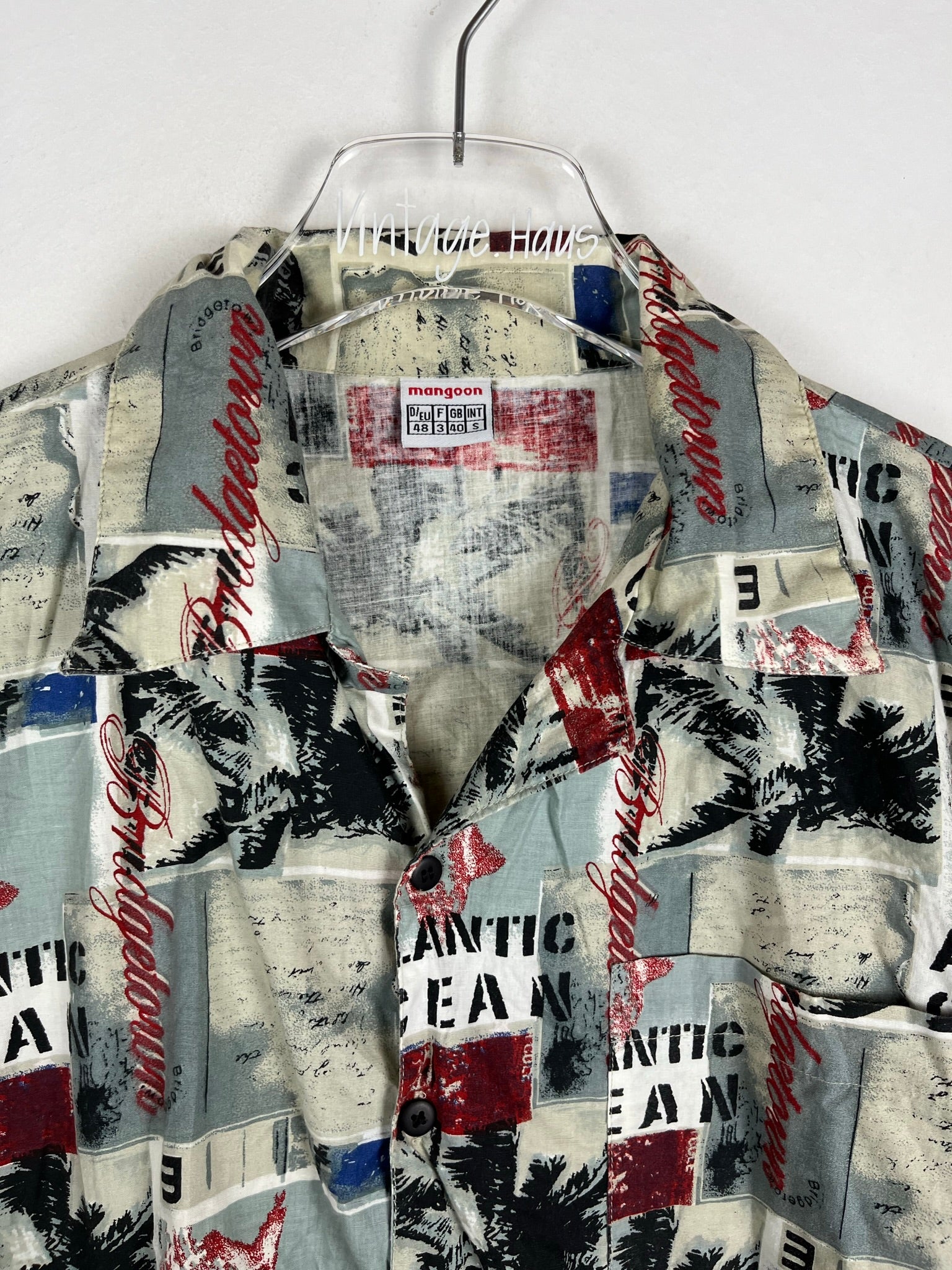 Vintage Crazy Pattern Hemd (S)