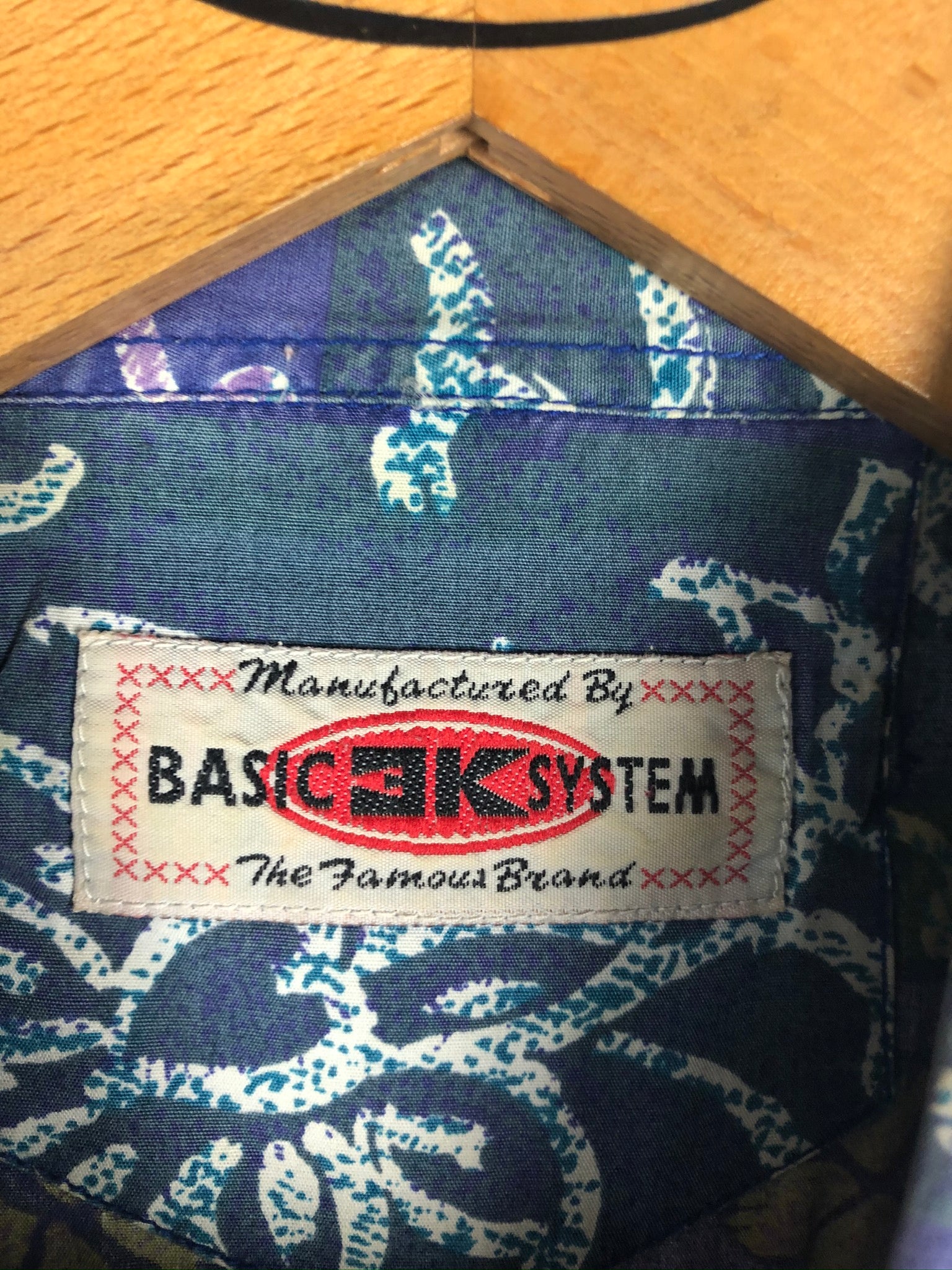 Vintage Crazy Pattern Hemd (L)