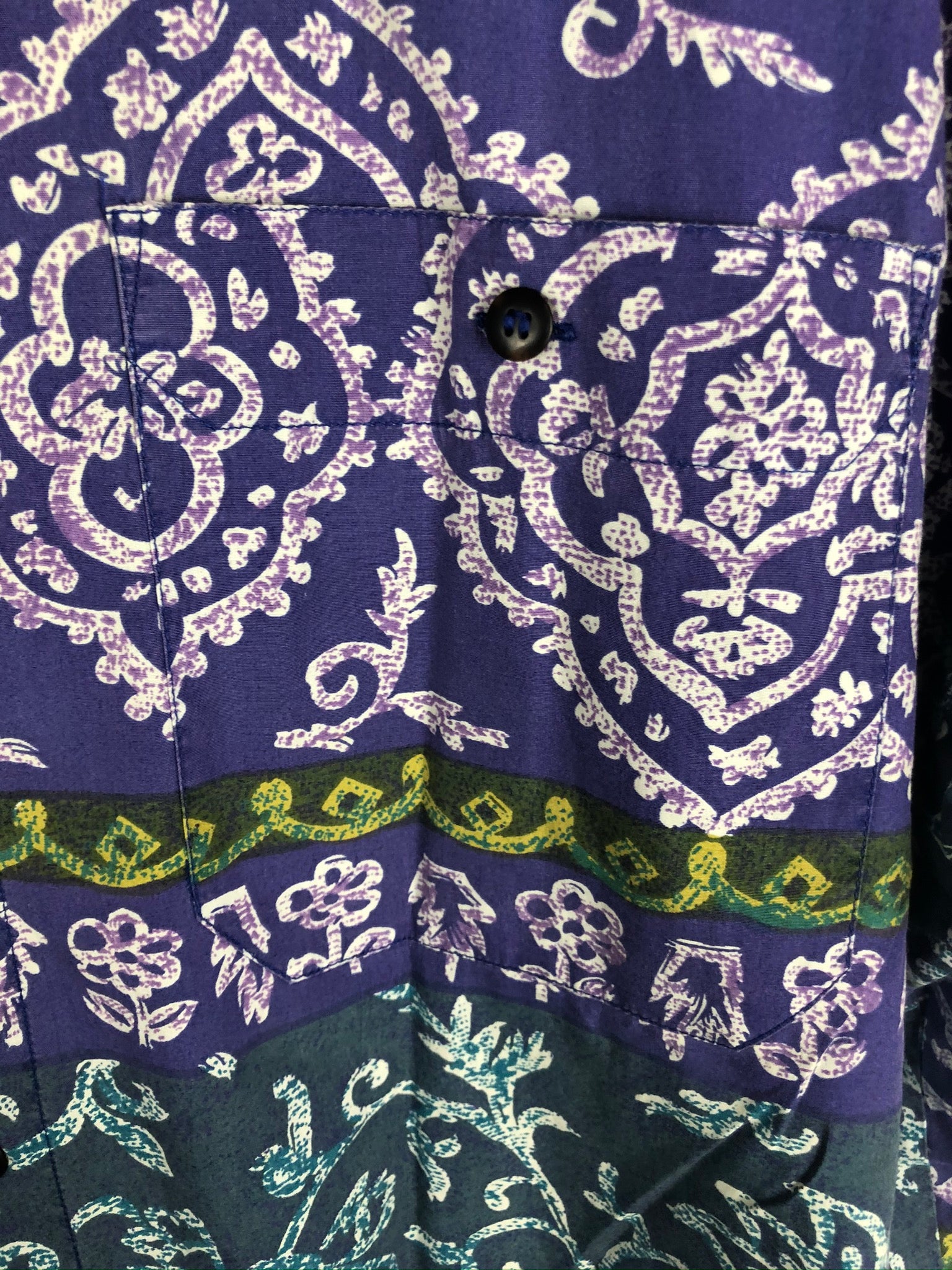 Vintage Crazy Pattern Hemd (L)
