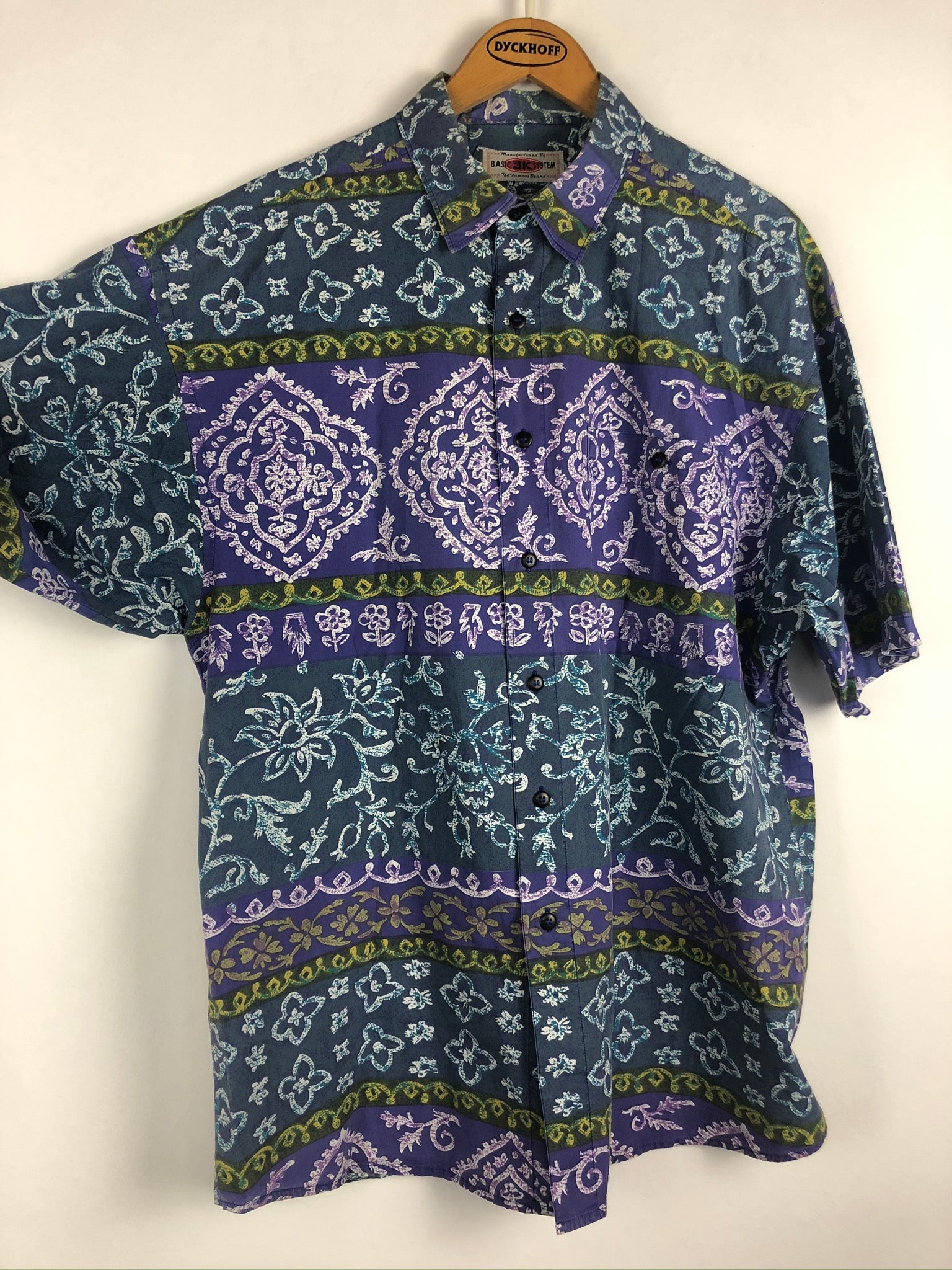 Vintage Crazy Pattern Hemd (L)