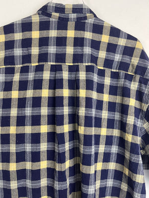 Vintage Crazy Pattern Camel Hemd (XL)