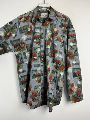 Vintage Crazy Pattern Hemd (L)