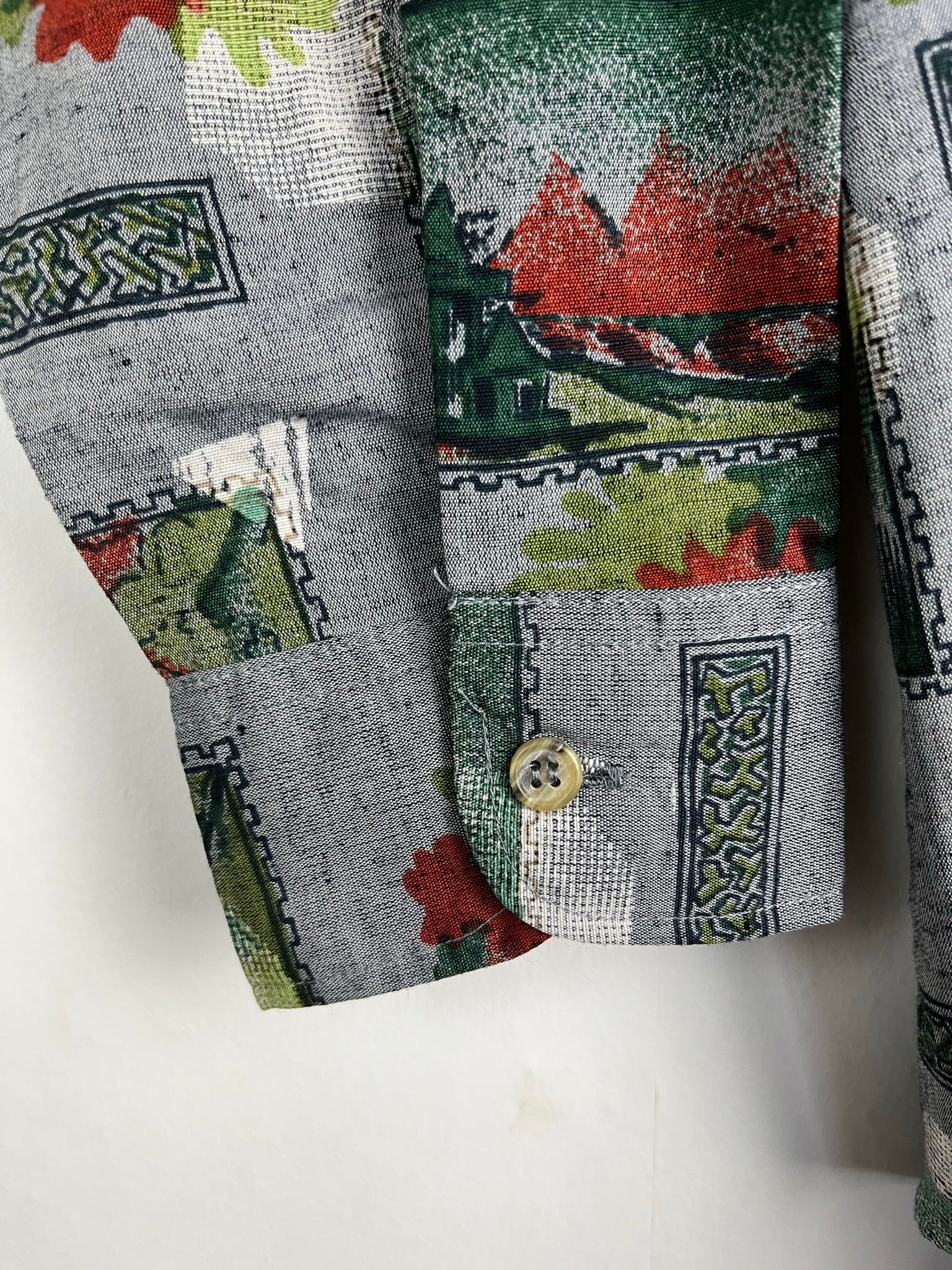 Vintage Crazy Pattern Hemd (L)