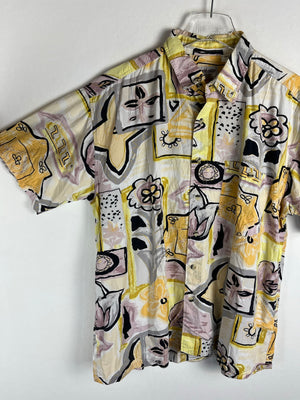 Vintage Crazy Pattern Hemd (L)