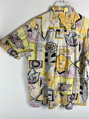 Vintage Crazy Pattern Hemd (L)