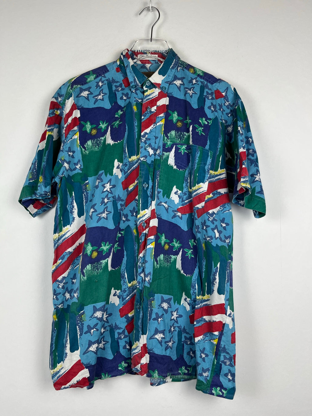 Vintage Crazy Pattern Hemd (S)