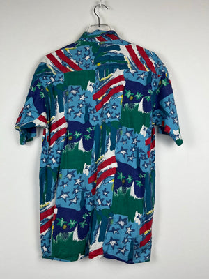Vintage Crazy Pattern Hemd (S)