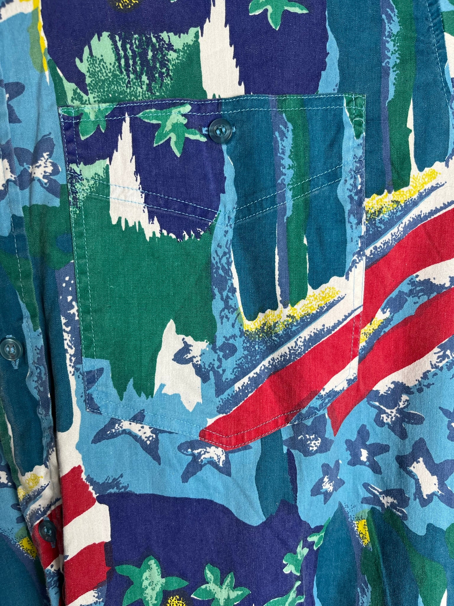 Vintage Crazy Pattern Hemd (S)
