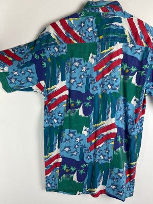 Vintage Crazy Pattern Hemd (S)