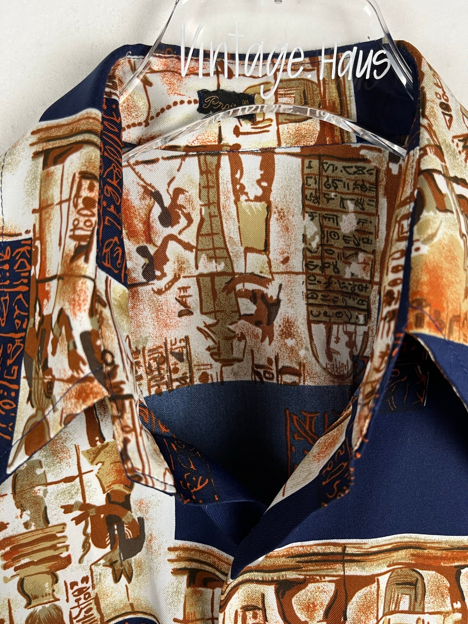 Vintage Crazy Pattern Hemd (S)