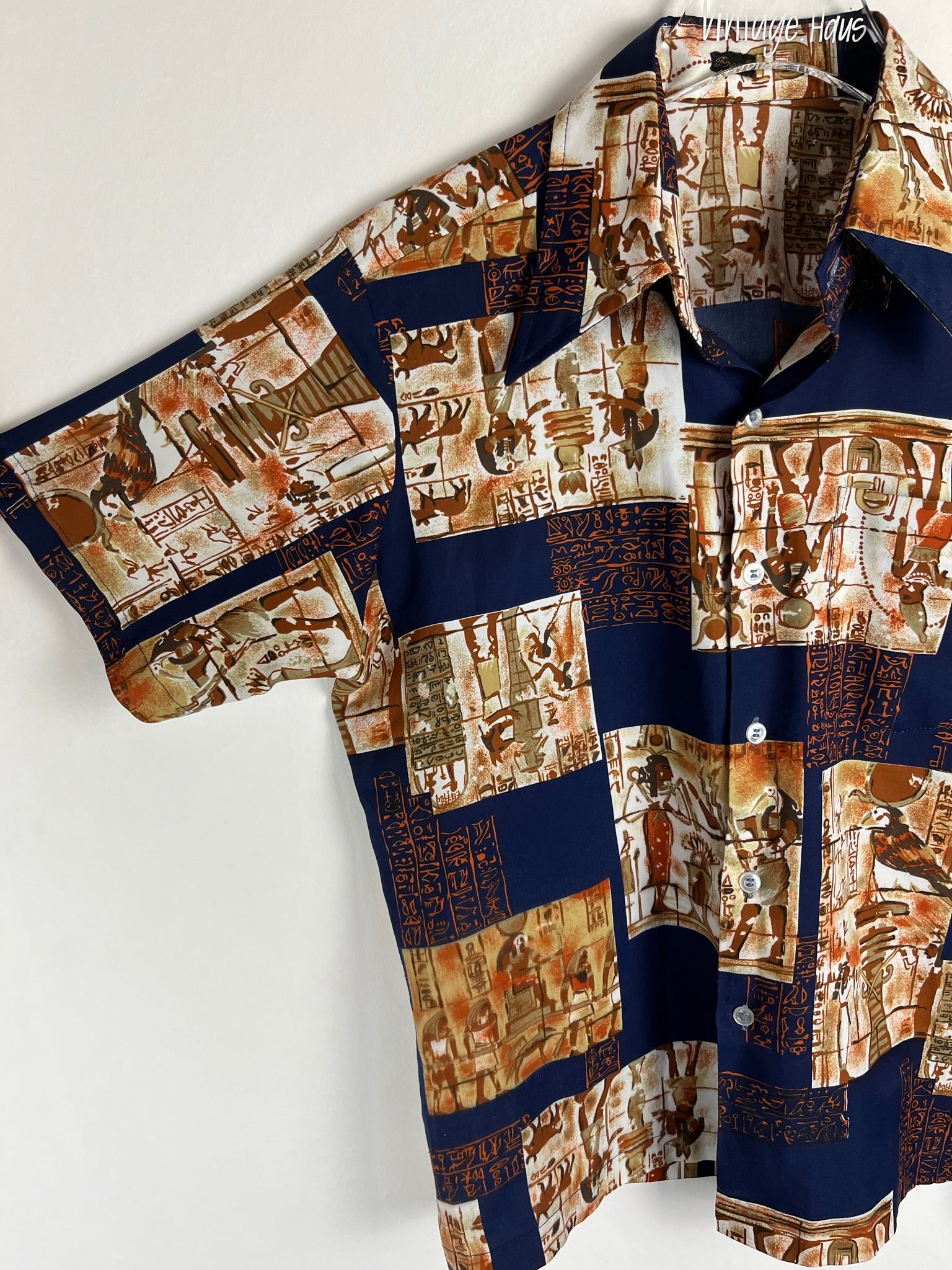 Vintage Crazy Pattern Hemd (S)