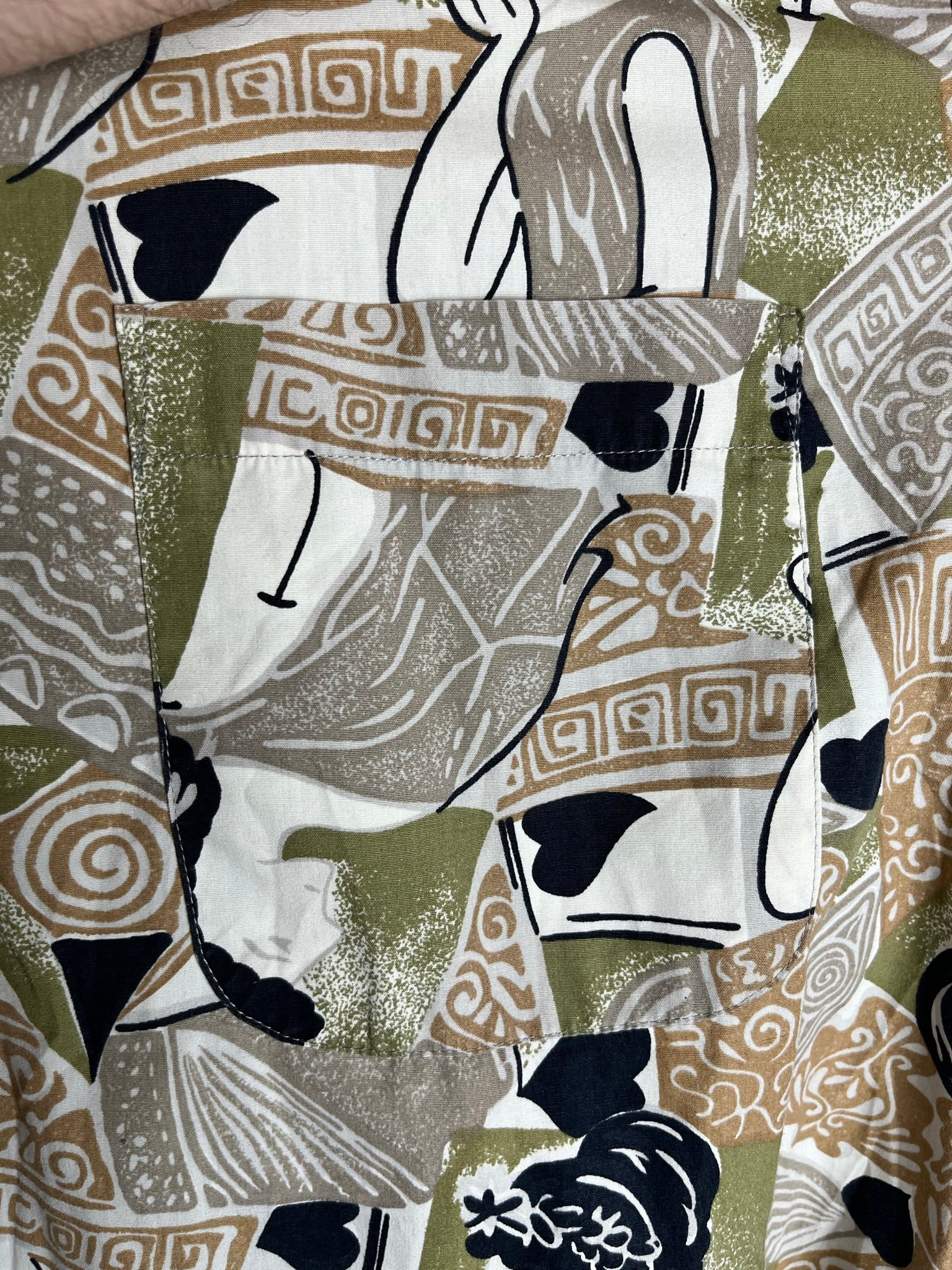 Vintage Crazy Pattern Hemd (M)