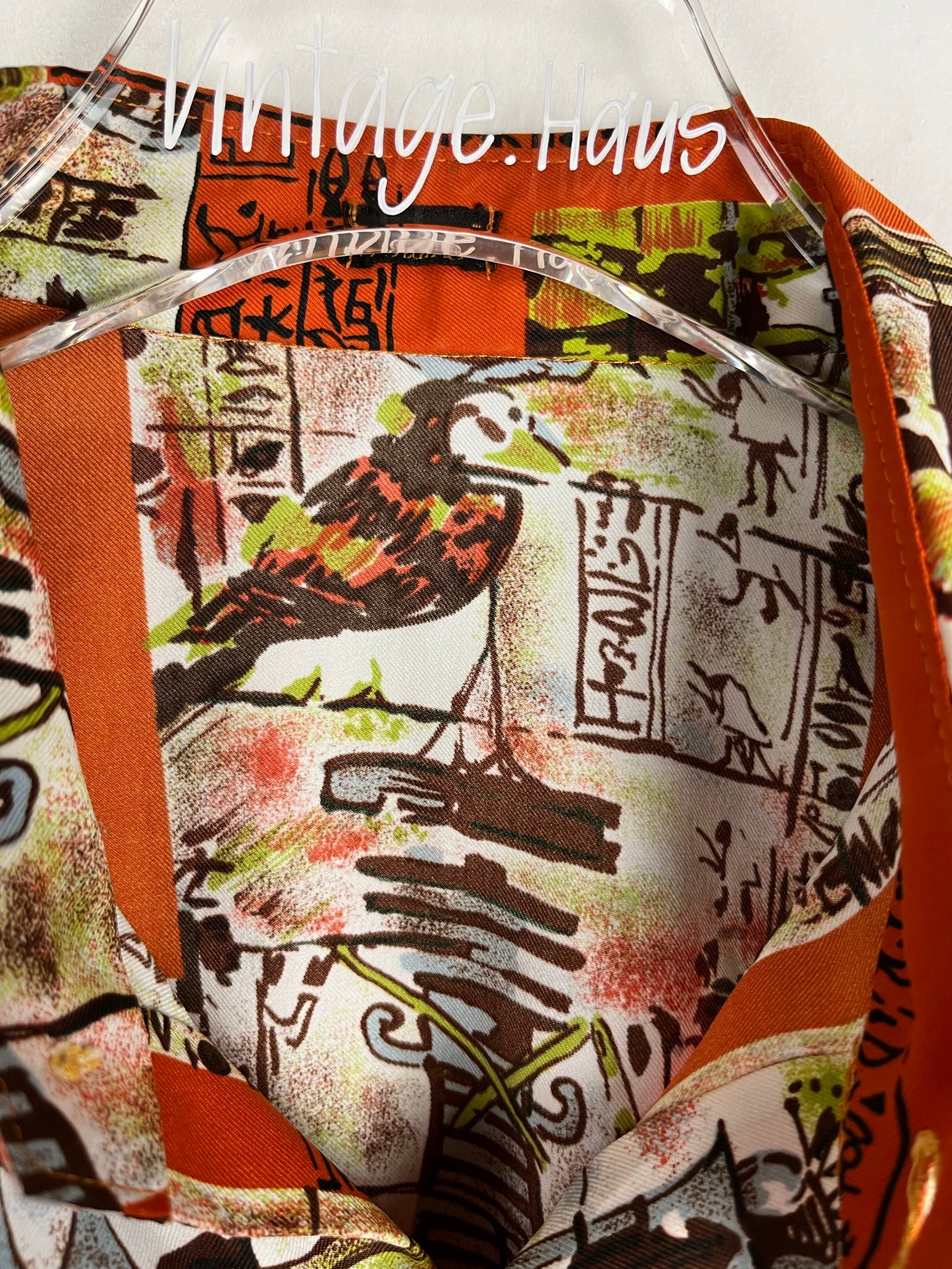 Vintage Crazy Pattern Hemd (S)